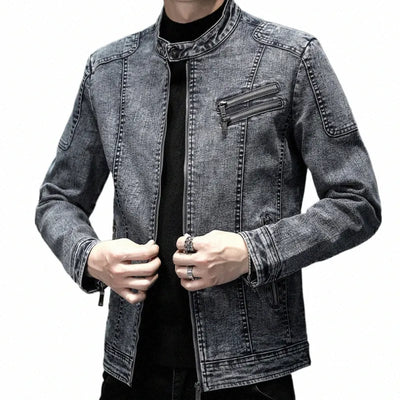 Théo™ - Veste Moto Rétro en Jean
