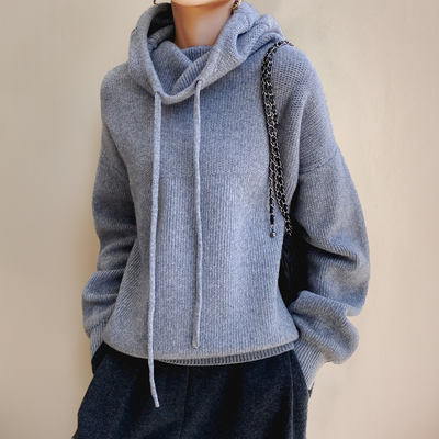 Charlotte - Pull à col roulé en laine mérinos