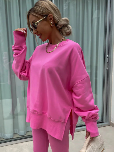 Ensemble Maria™ Ensemble confortable : sweat oversize et leggings