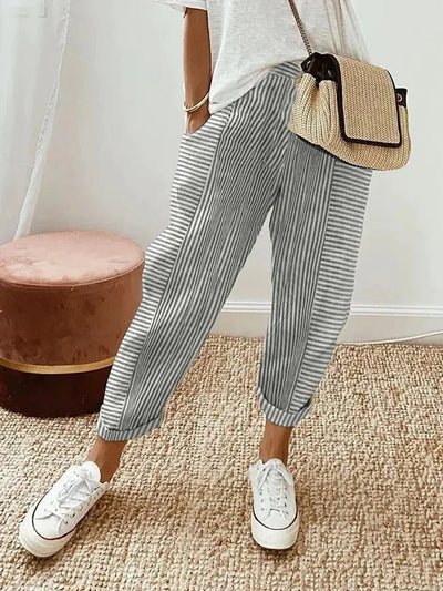 Lore Pantalon à Rayures
