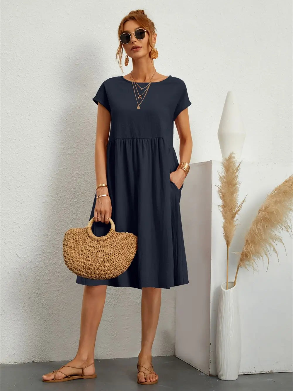 SANDRA | Robe décontractée avec poches