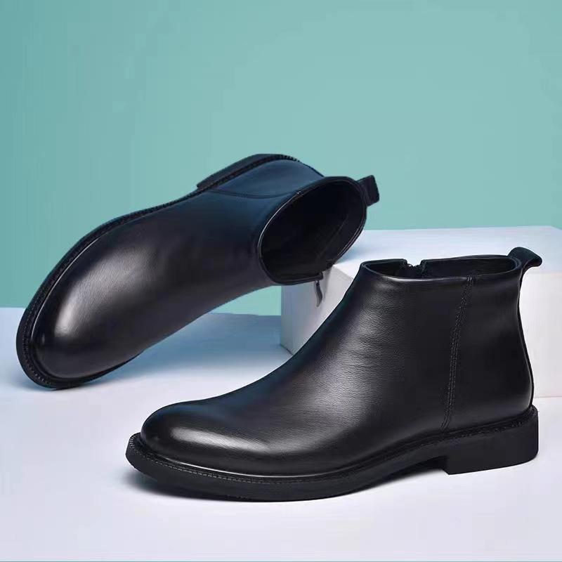 Chaussures en cuir Chelsea pour hommes, nouvelles, confortables et antidérapantes
