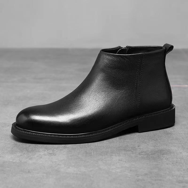 Chaussures en cuir Chelsea pour hommes, nouvelles, confortables et antidérapantes