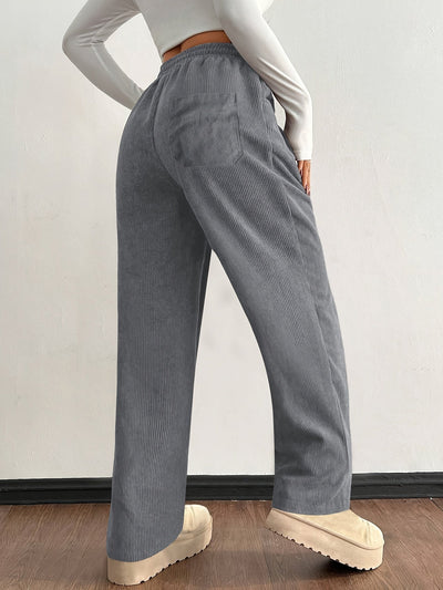 Pantalon Jogger en Velours Côtelé Raya