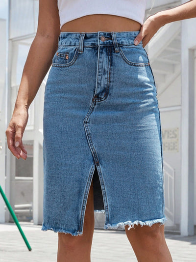 Rona™ Jupe en denim asymétrique