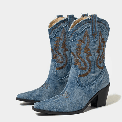 Bottines en denim Veloria
