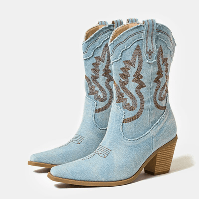 Bottines en denim Veloria