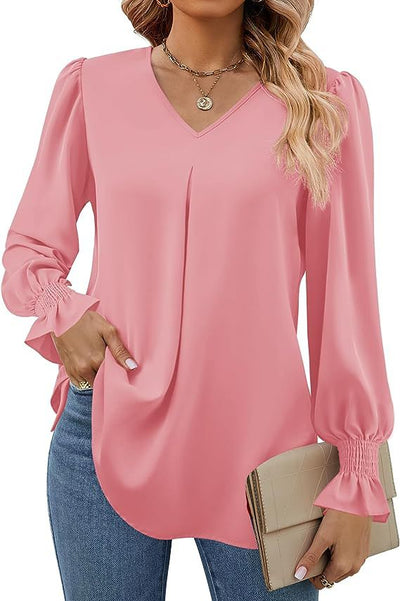 Blouse Calla™ en chiffon à couleurs évasées