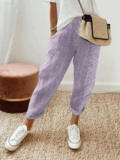 Lore Pantalon à Rayures