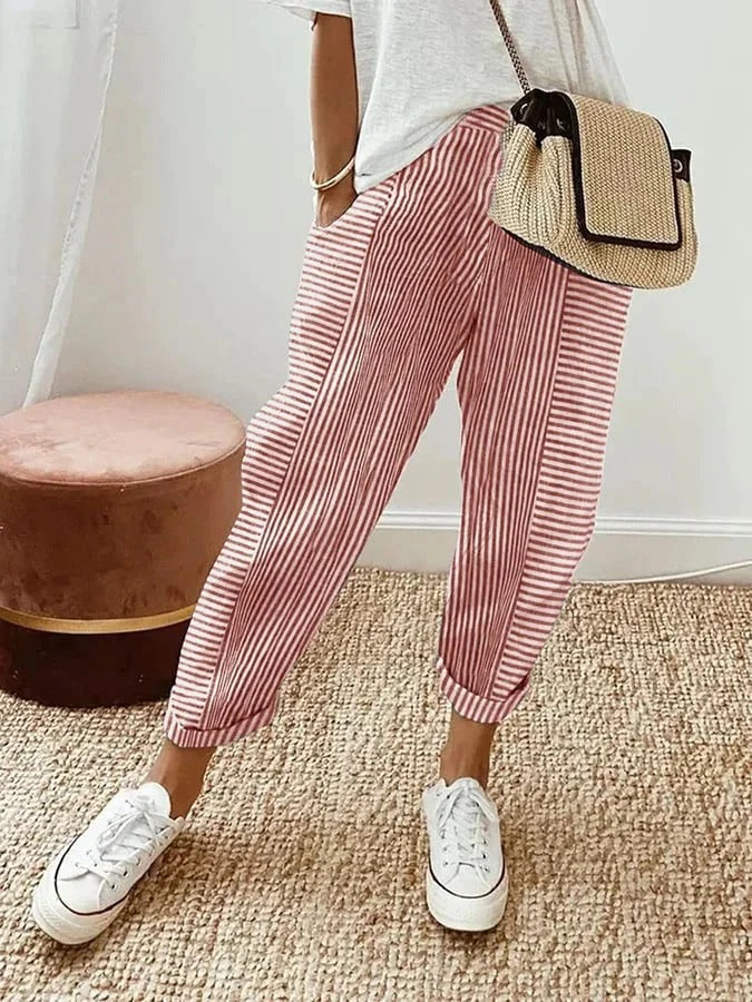 Lore Pantalon à Rayures