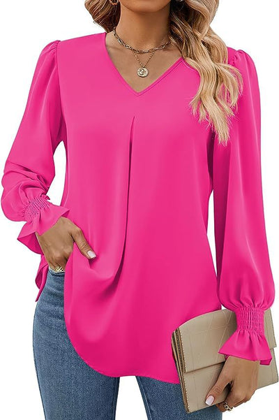 Blouse Calla™ en chiffon à couleurs évasées