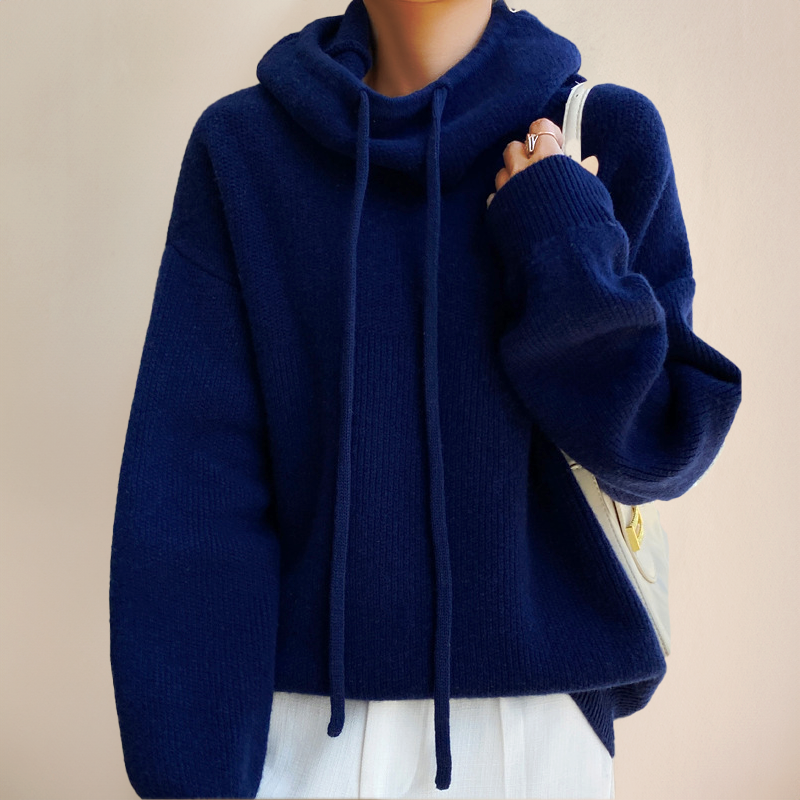 Charlotte - Pull à col roulé en laine mérinos