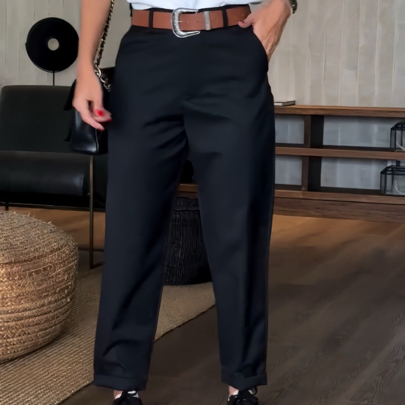 PAULINE | Pantalon blazer droit taille haute