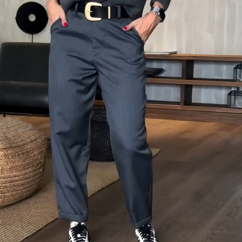 PAULINE | Pantalon blazer droit taille haute