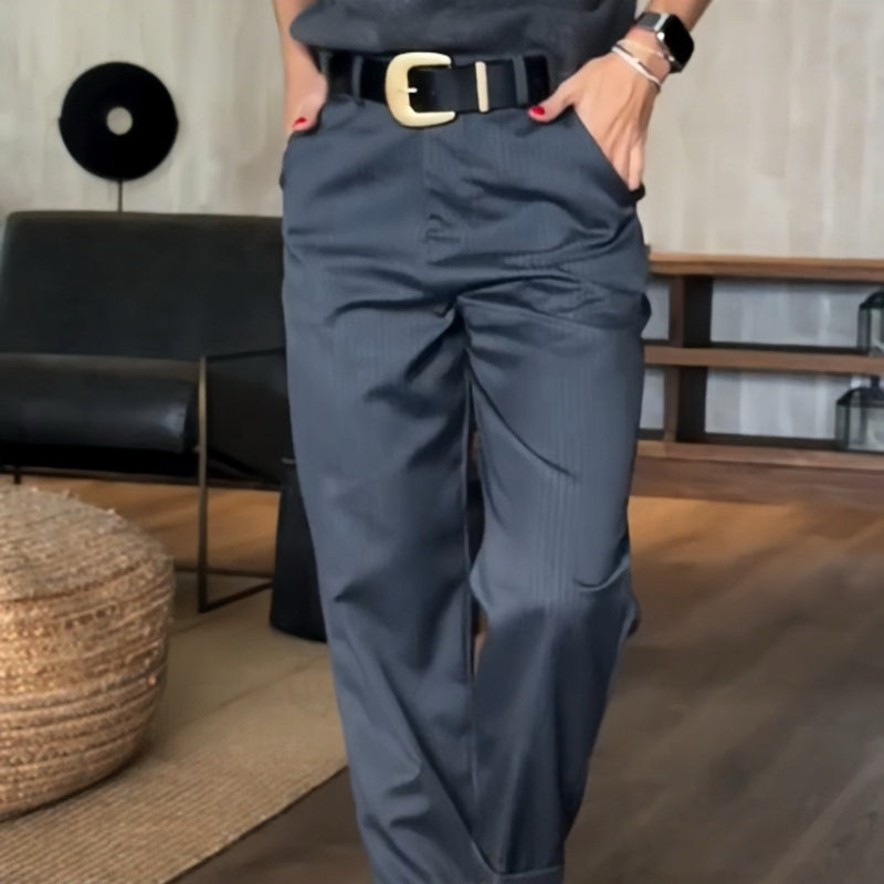 PAULINE | Pantalon blazer droit taille haute
