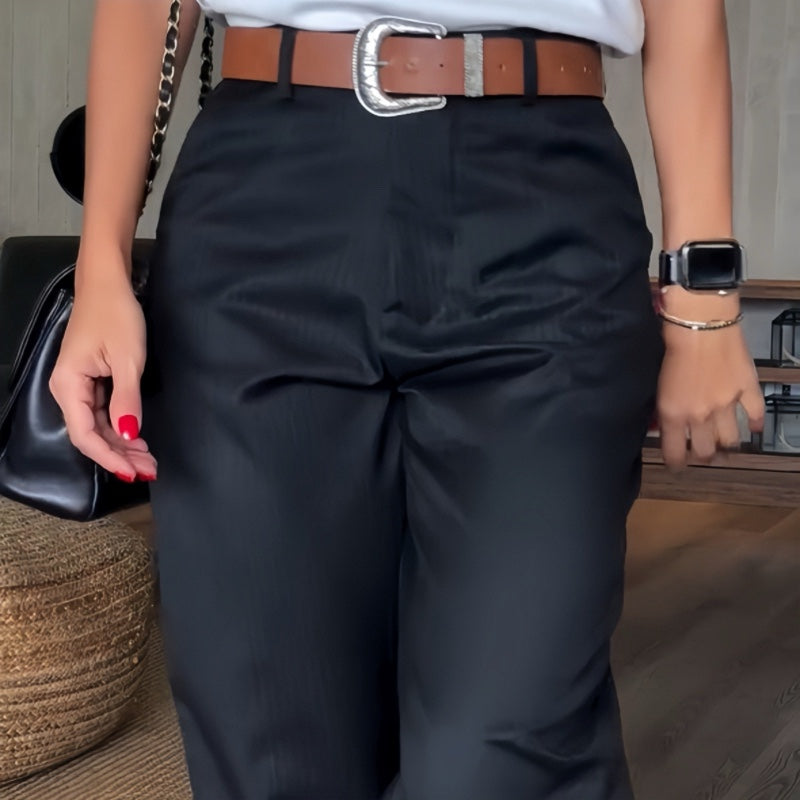 PAULINE | Pantalon blazer droit taille haute