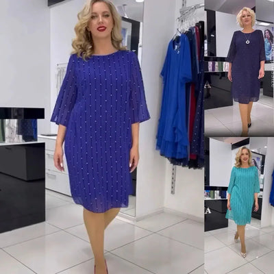 Vefa | Robe en chiffon imprimée