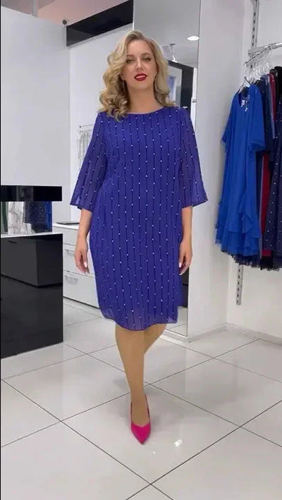 Vefa | Robe en chiffon imprimée