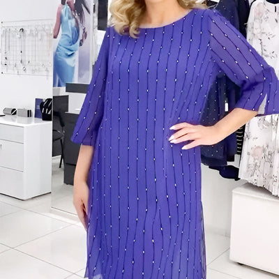 Vefa | Robe en chiffon imprimée