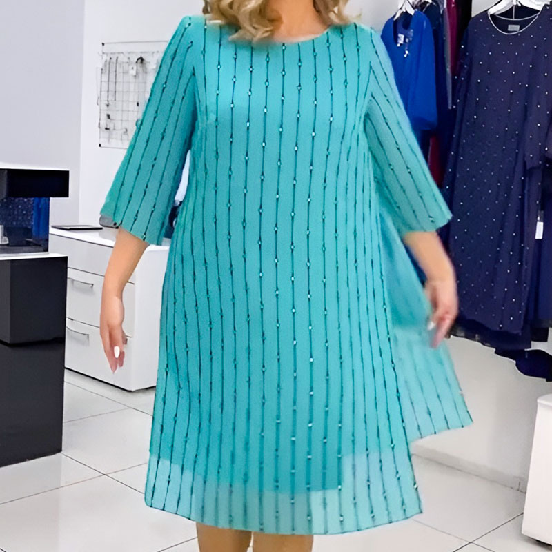 Vefa | Robe en chiffon imprimée