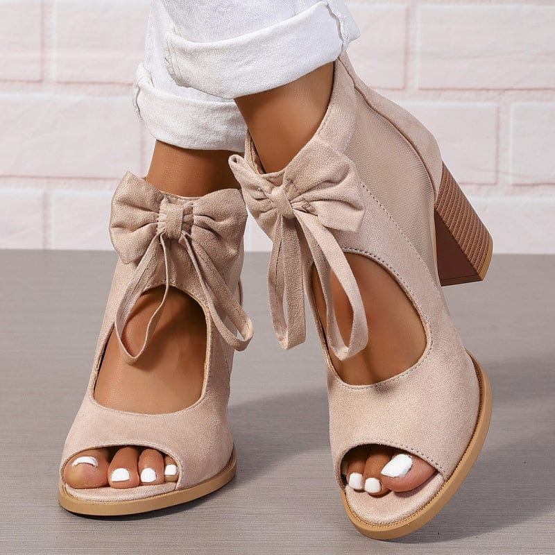 Chaussures à talons Bow