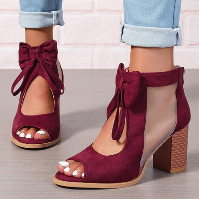Chaussures à talons Bow