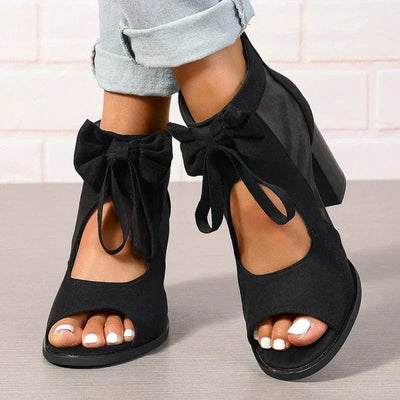 Chaussures à talons Bow