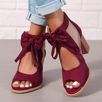 Chaussures à talons Bow