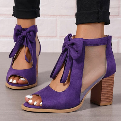 Chaussures à talons Bow