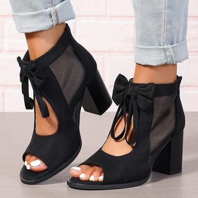 Chaussures à talons Bow