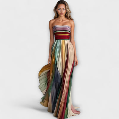 Flora - Robe longue en tissu de qualité supérieure