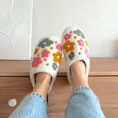 Chaussons Fleurs Livia